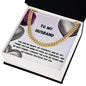 To My Husband Cuban Link Chain