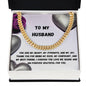 To My Husband Cuban Link Chain