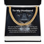"To My Husband" Cuban Link Chain