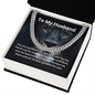 "To My Husband" Cuban Link Chain