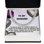 To My Husband Cuban Link Chain