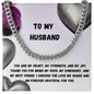 To My Husband Cuban Link Chain