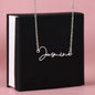 To My Daughter Signature Name Necklace