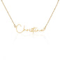 To My Daughter Signature Name Necklace