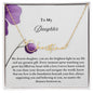 To My Daughter Signature Name Necklace