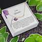 To My Daughter Signature Name Necklace