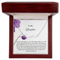 To My Daughter Signature Name Necklace