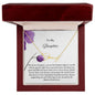 To My Daughter Signature Name Necklace