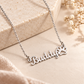 A Piece of My Heart – Personalized Paw Print Name Necklace
