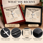To My Grandson Cross Necklace