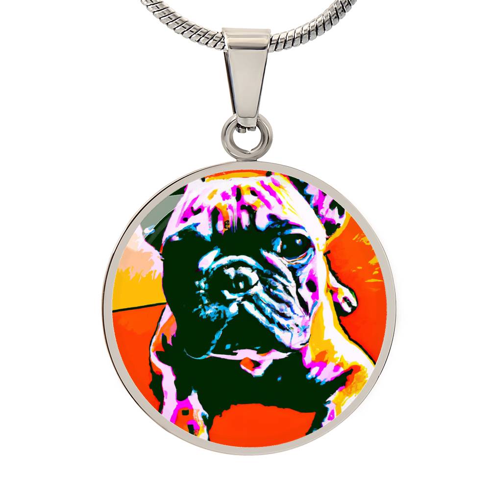 French Bulldog  Lovers Graphic Necklace!