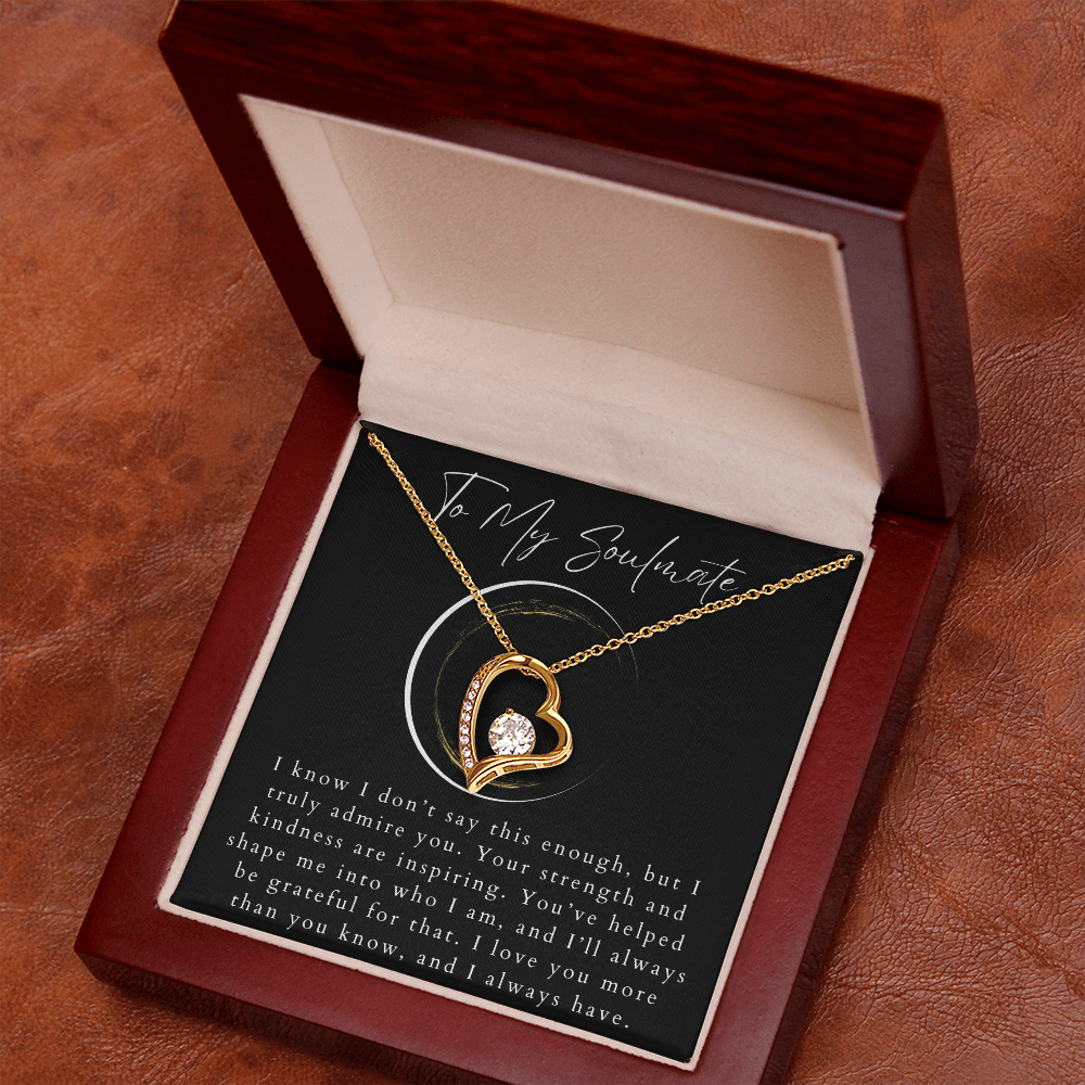 To My Soulmate Forever Love Necklace