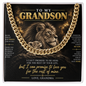 To My Grandson Cuban Link Chain – A Grandmother's Promise
