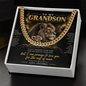 To My Grandson Cuban Link Chain – A Grandmother's Promise