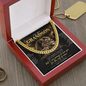 To My Grandson Cuban Link Chain – A Grandmother's Promise