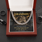 To My Grandson Cuban Link Chain – A Grandmother's Promise