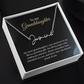 To My Granddaughter Signature Name Necklace