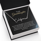 To My Granddaughter Signature Name Necklace