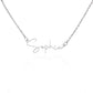To My Granddaughter Signature Name Necklace