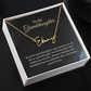 To My Granddaughter Signature Name Necklace