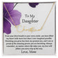 To My Daughter Signature Name Necklace