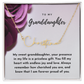 To My Granddaughter Signature Name Necklace