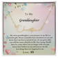 To My Granddaughter Signature Name Necklace
