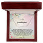 To My Granddaughter Signature Name Necklace