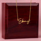 "To My Granddaughter" Signature Style Name Necklace