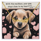 Dog Paw Print Name Necklace