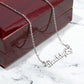Dog Paw Print Name Necklace