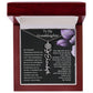To My Granddaughter Flower Name Necklace