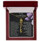 To My Granddaughter Flower Name Necklace
