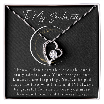 To My Soulmate Forever Love Necklace