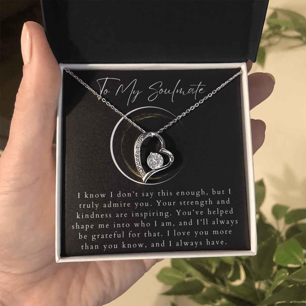 To My Soulmate Forever Love Necklace