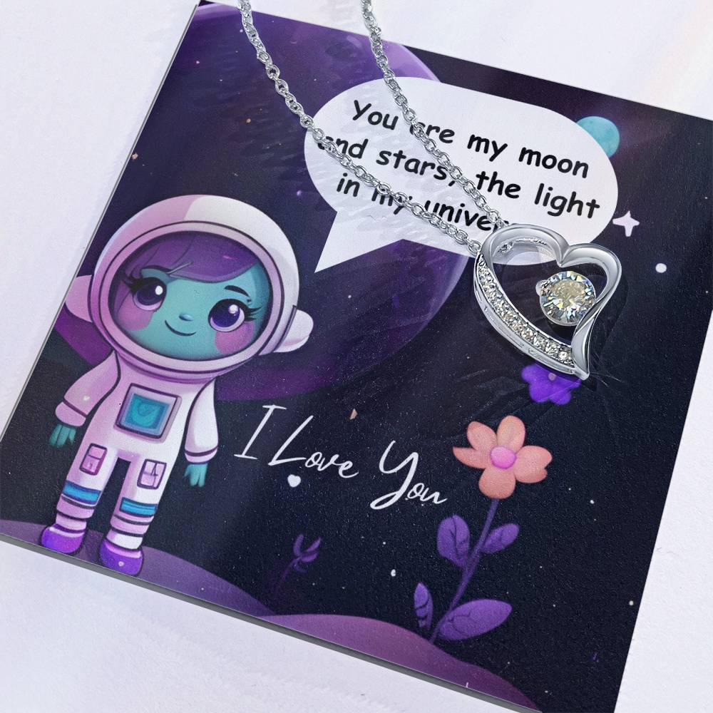 Love Astronaut Forever Love Necklace