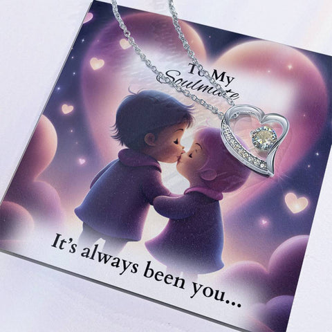 To My Soulmate Forever Love Necklace