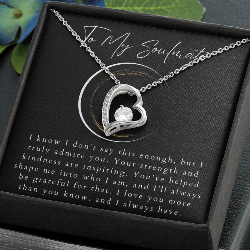 To My Soulmate Forever Love Necklace