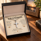 To My Grandson Cross Necklace