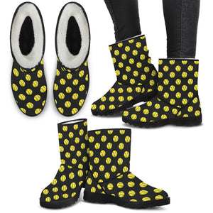 Softball Faux Fur Boots