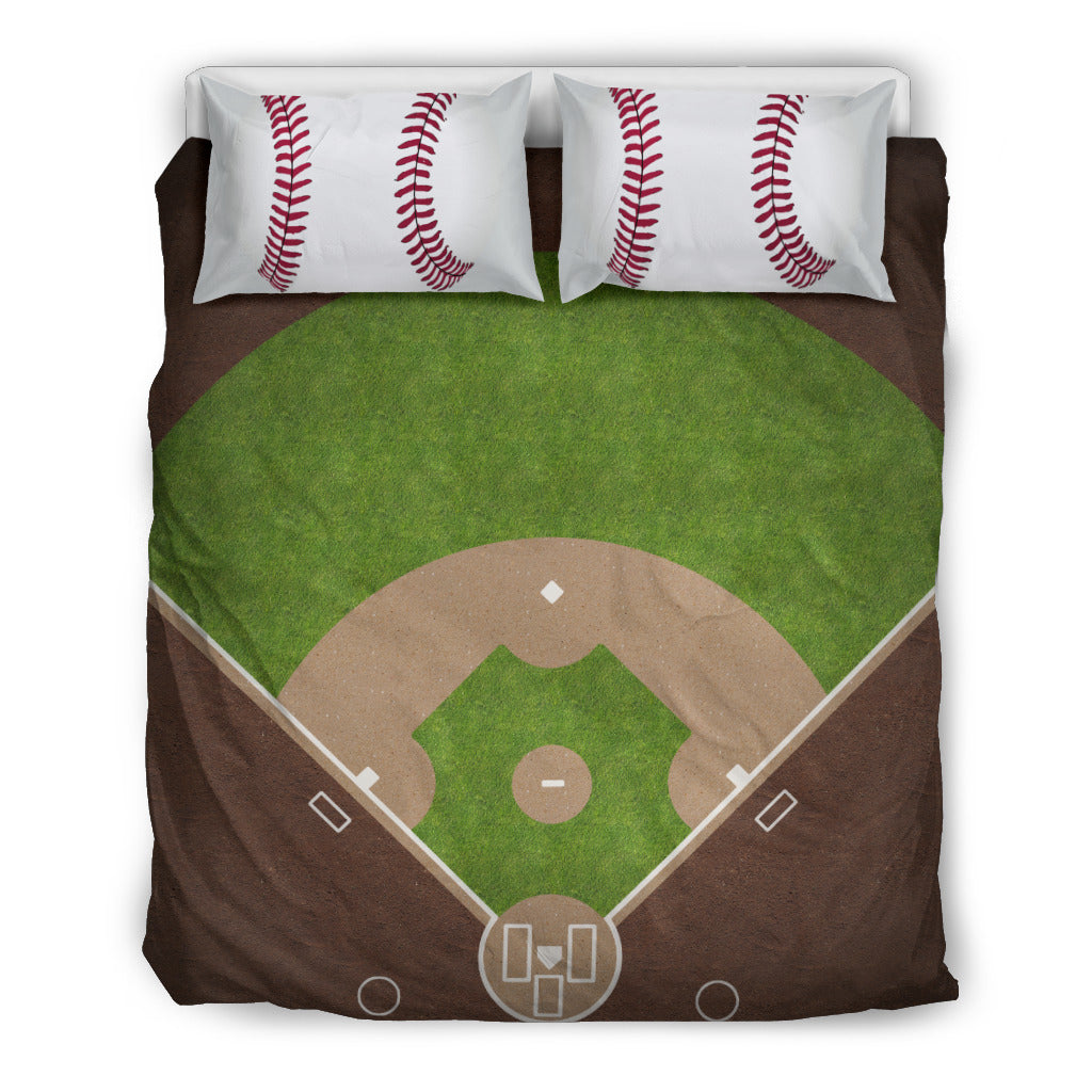 Baseball Lovers Duvet Cover and Pillow Case Set