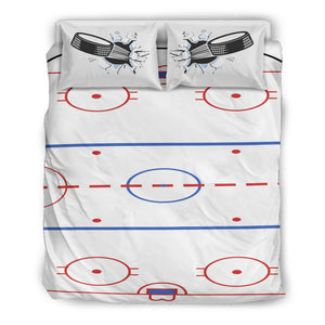 Hockey Bedding Duvet Cover & Pillow Case Set