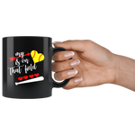 My Heart Is On That Field Softball Mug