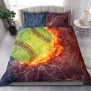 Softball Lovers Bedding Set
