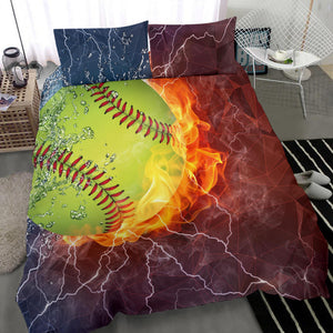 Softball Lovers Bedding Set