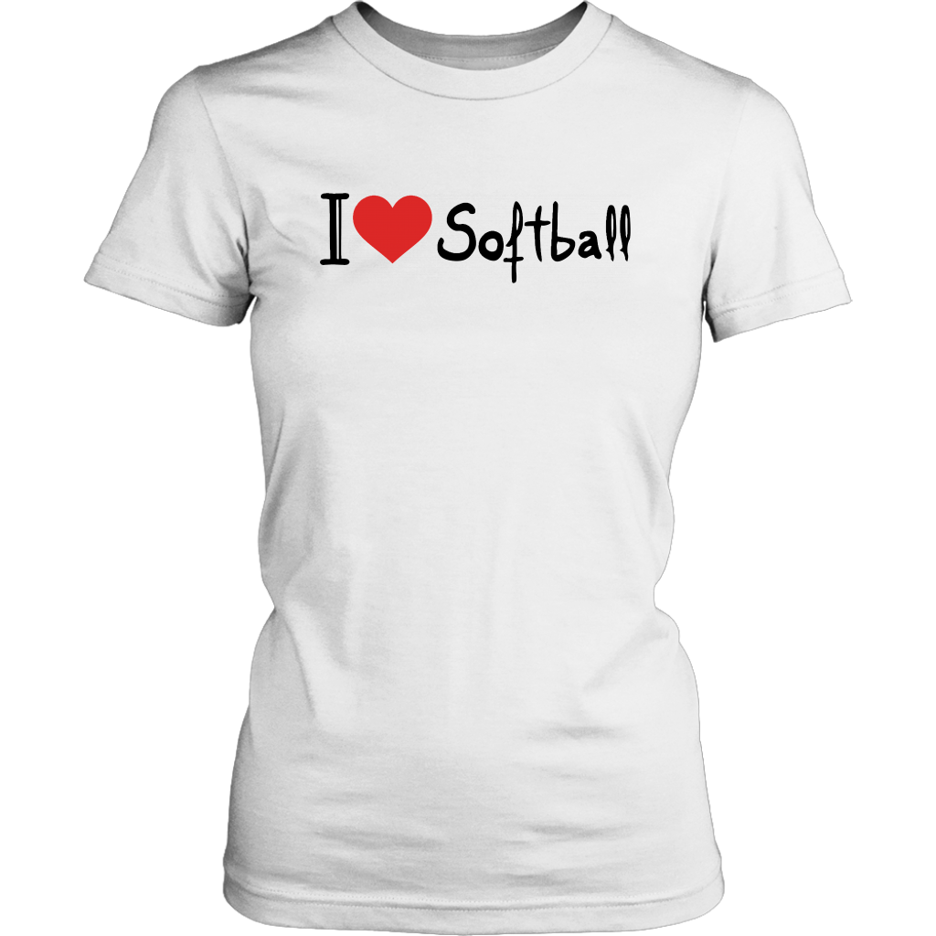 I Love Softball T-Shirt
