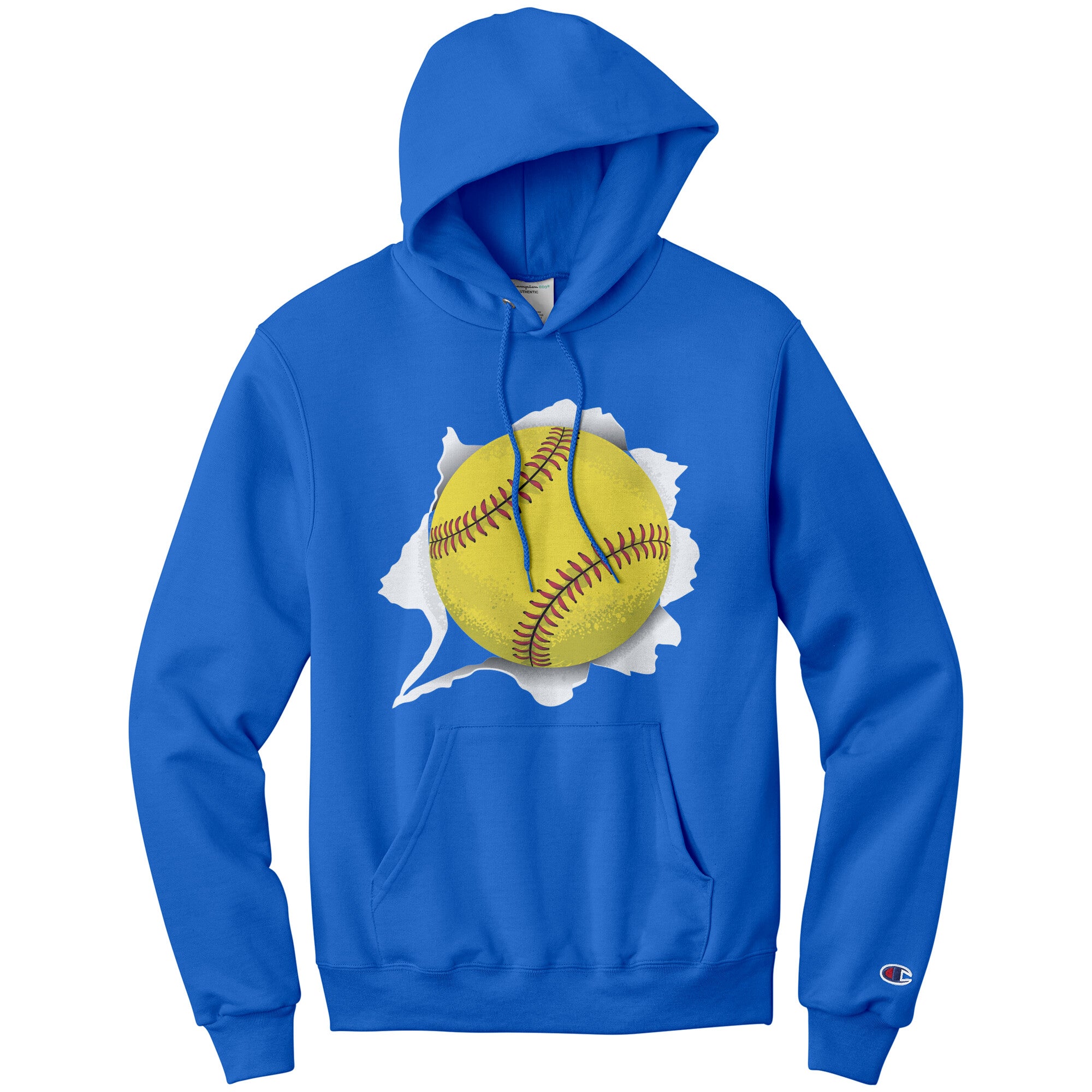 Softball Logo Champion Hoodie