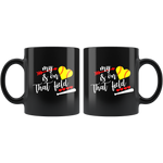 My Heart Is On That Field Softball Mug