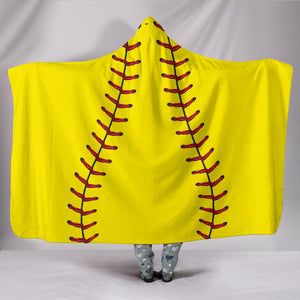 Softball Hooded Blanket