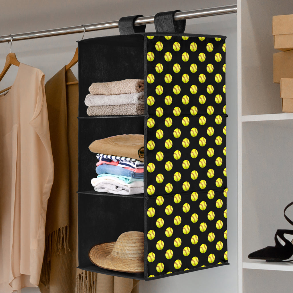 Softball Hanging Shelf Closet Organzier!